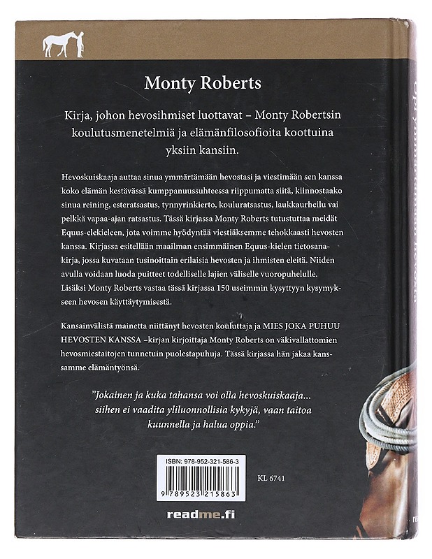 Hevoskuiskaaja : opi ymmärtämään hevosta - Roberts, Monty - Tietokirjat ja oppaat - 10105529084 - 1
