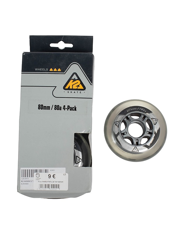 K2 SKATE 80mm/80a rullaluistimien pyörät, 4 kpl - Muut urheiluvälineet ja vapaa-aika - 10105529107 - 0