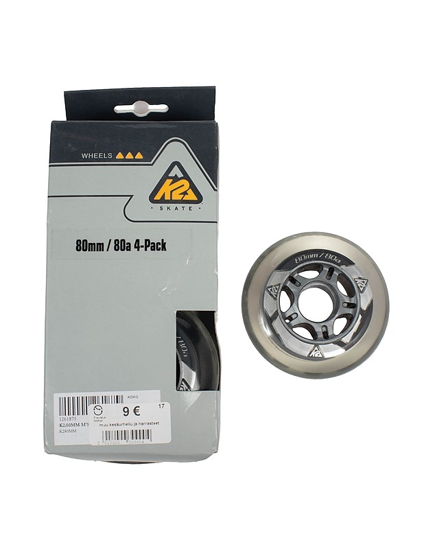 K2 80mm/80a rullaluistimen pyörät, 4 kpl - Muut urheiluvälineet ja vapaa-aika - 10105529108 - 0
