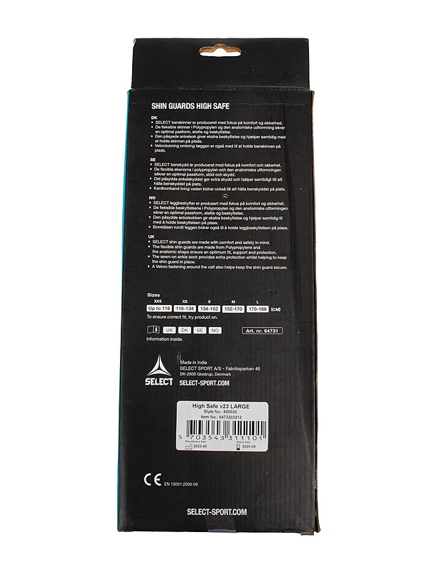 SELECT High Safe säärisuojat, L - Jalkapallo - 10105529117 - 1