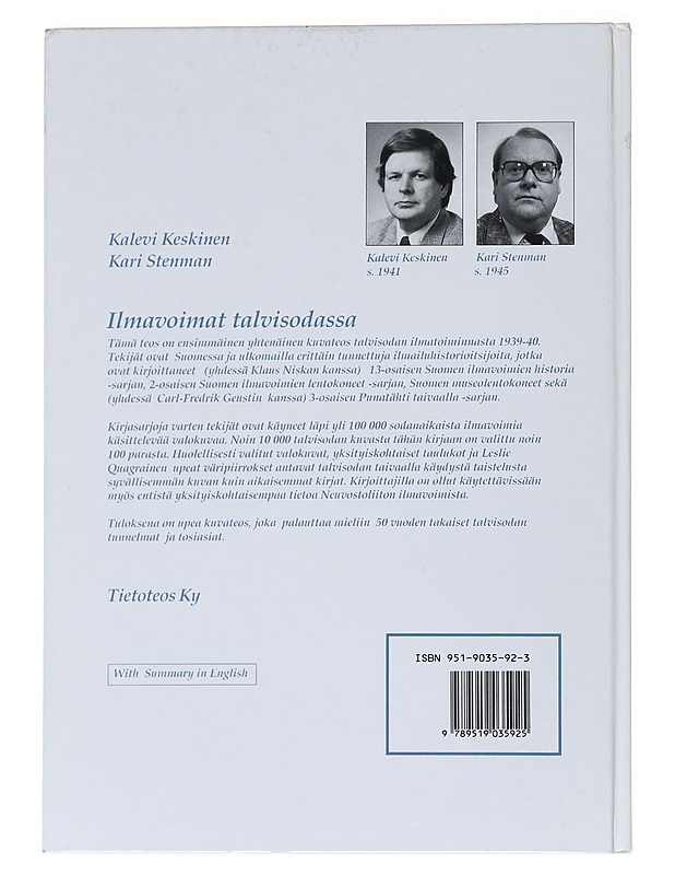 Ilmavoimat talvisodassa  - Keskinen, Kalevi - Historiakirjat - 10105529126 - 1