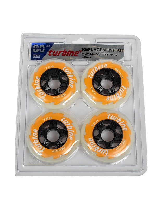 TURBINE 80mm/78a rullaluistimen pyörät, 4 kpl - Muut urheiluvälineet ja vapaa-aika - 10105529153 - 0