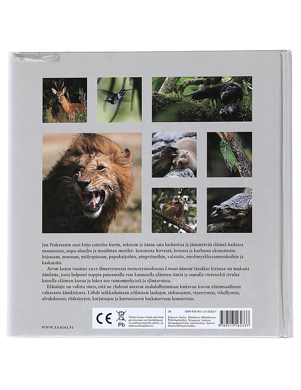 Maailman eläimet äänessä : 100 kiehtovaa eläinlajia äänineen - Pedersen, Jan - Tietokirjat ja oppaat - 10105529157 - 1