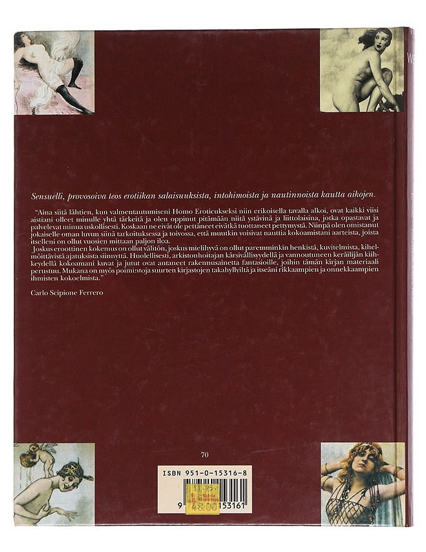 Eros - rakkauden kuvat - Ferrero, Carlo Scipione - Taide- ja kulttuurikirjat - 10105529202 - 1