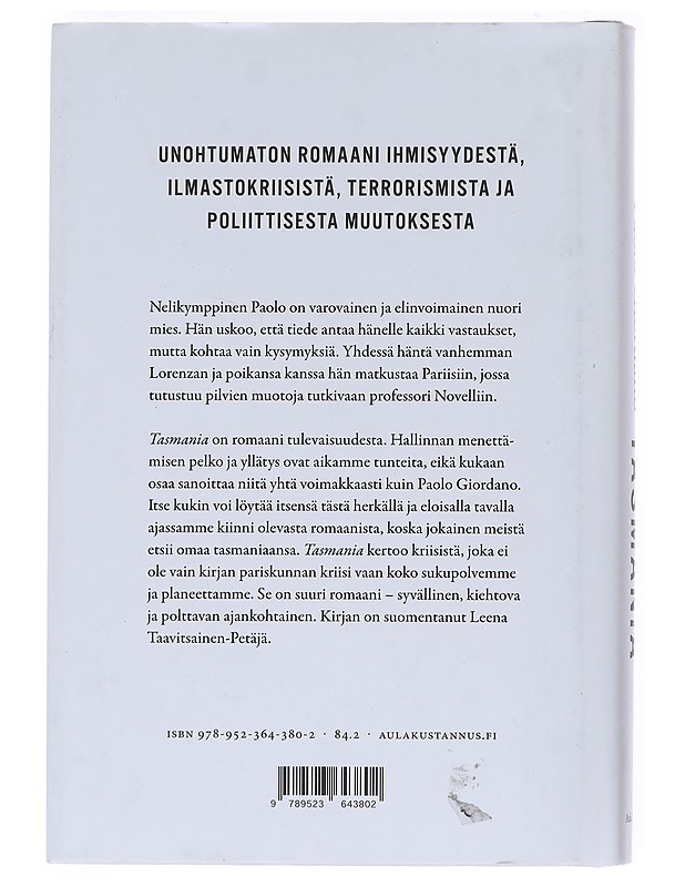 Tasmania : romaani - Giordano, Paolo - Romaanit ja novellit - 10105529229 - 1