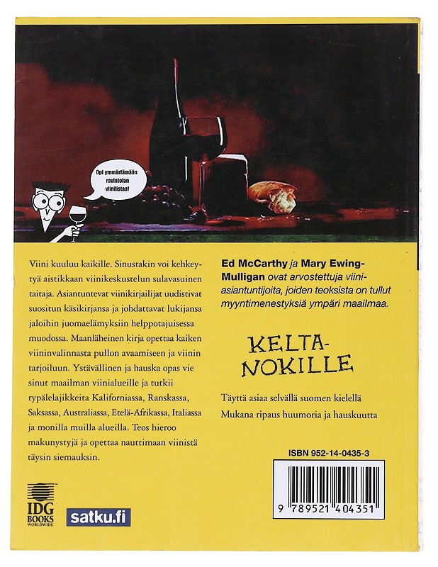Viinit keltanokille - McCarthy, Ed - Ruokakirjat - 10105529260 - 1