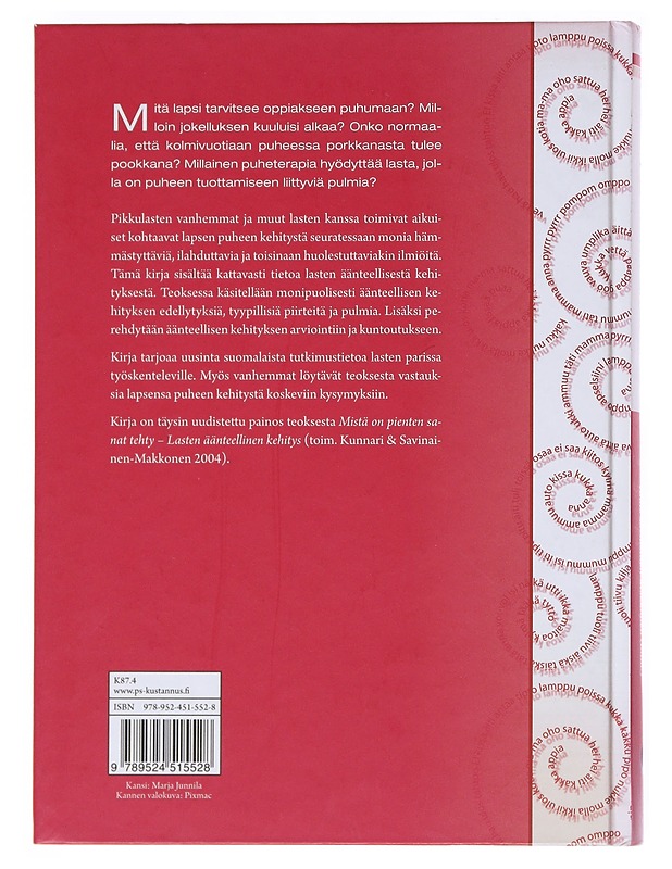 Pienten sanat : lasten äänteellinen kehitys - Kunnari, Sari - Tietokirjat ja oppaat - 10105529294 - 1