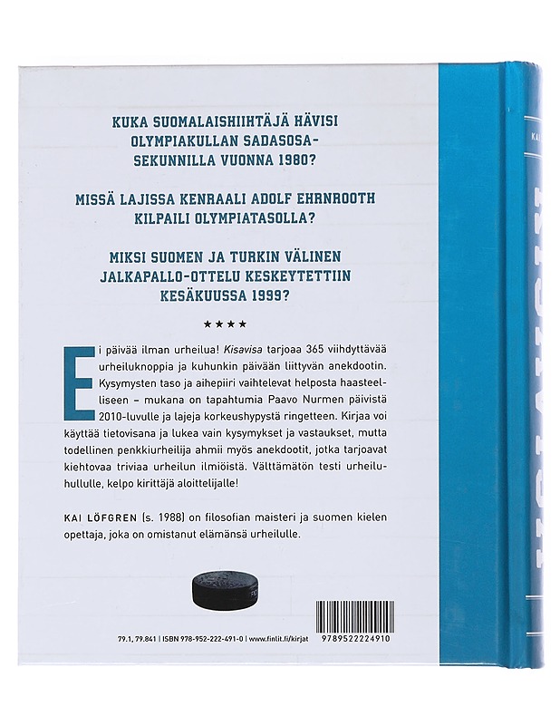Kisavisa : 365 knoppia suomiurheilusta - Kai Löfgren - Harrastekirjat - 10105529323 - 1