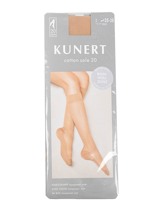 KUNERT Cotton sole 20 polvisukat, 36-38 - Asusteet - 10105529330 - 0