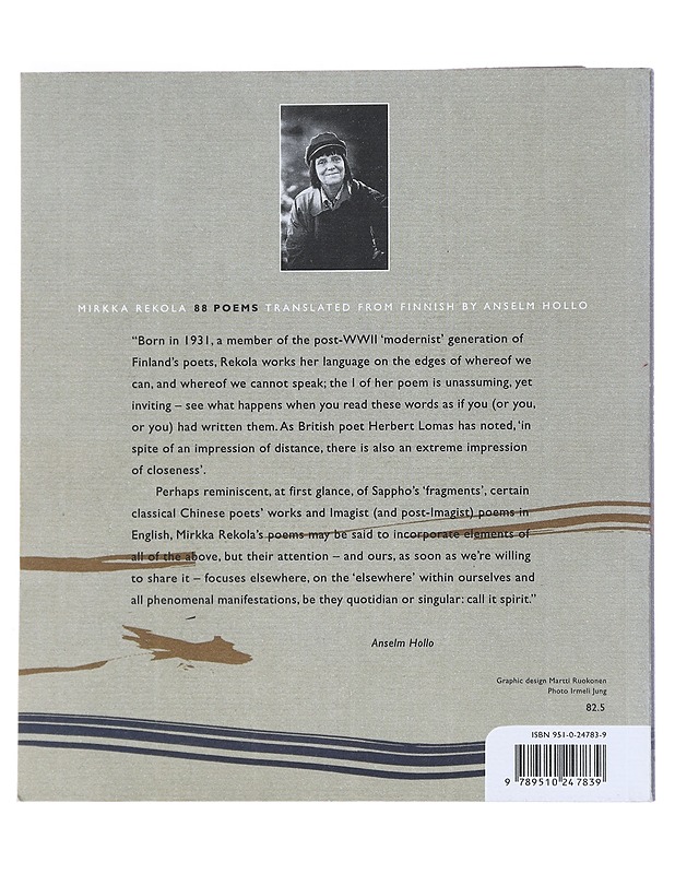 88 poems - Rekola, Mirkka - Romaanit ja novellit - 10105529347 - 1