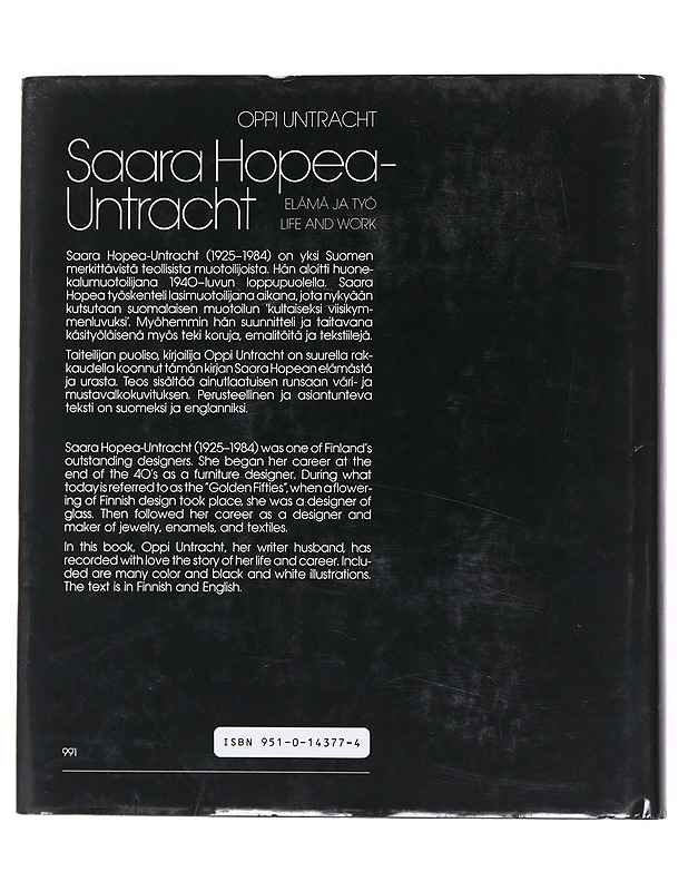 Saara Hopea-Untracht : elämä ja työ = life and work - Untracht, Oppi - Elämäkerrat ja muistelmat - 10105529429 - 1