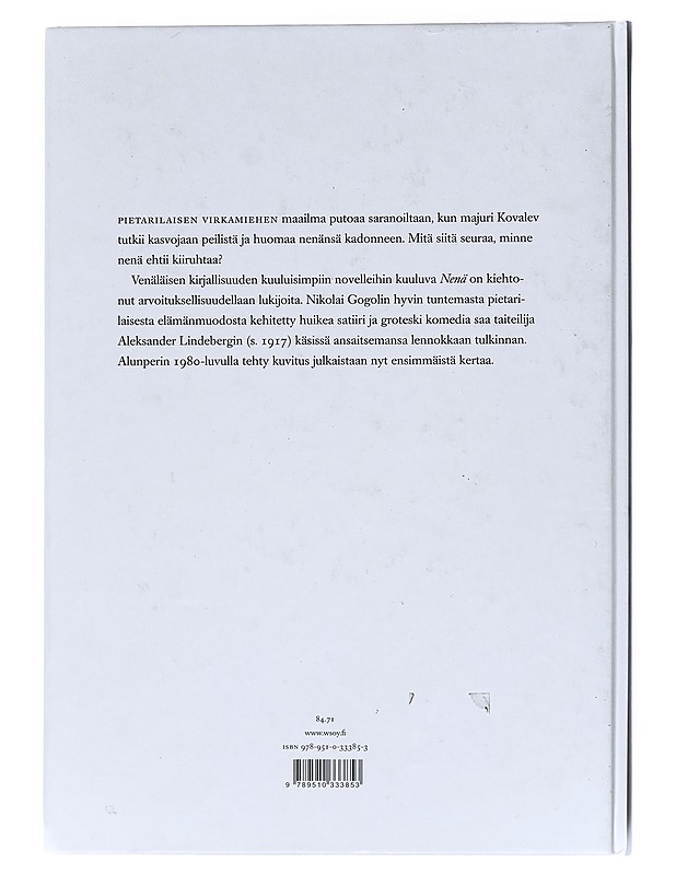 Nenä - Gogol, Nikolai - Romaanit ja novellit - 10105529446 - 1