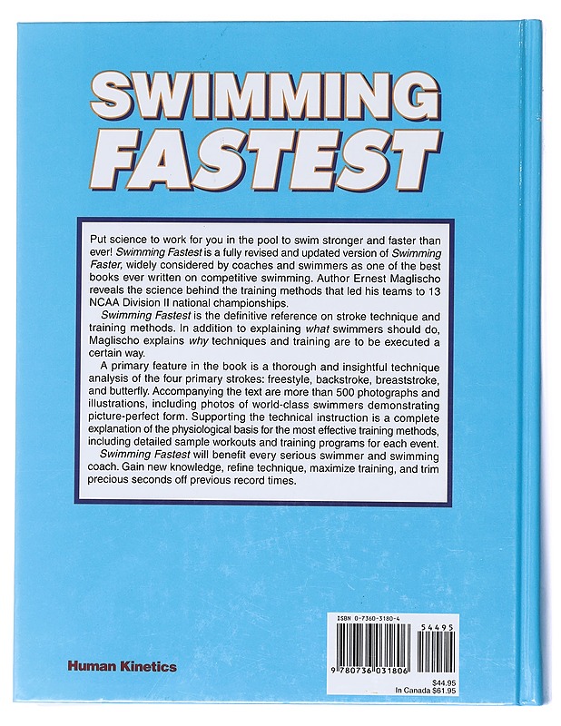 Swimming fastest - Ernest W. Maglischo - Harrastekirjat - 10105529449 - 1