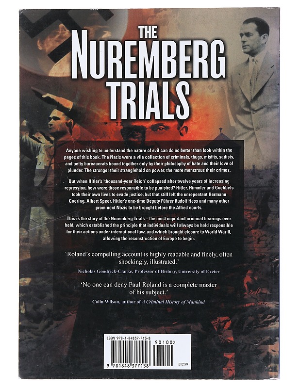 The Nuremberg Trials - Paul Roland - Historiakirjat - 10105529460 - 1