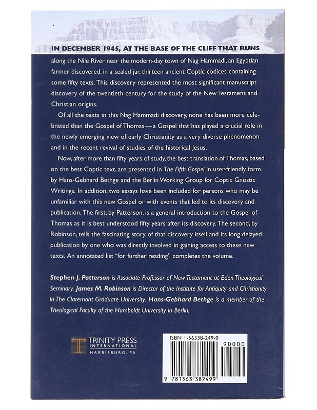 The Fifth Gospel - Stephen J. Patterson, James McConkey Robinson & Hans-Gebhard Bethge - Historiakirjat - 10105529636 - 1