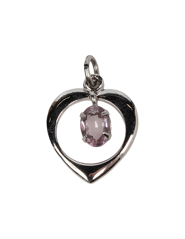 Hopeinen sydänamuletti - Askartelu - 10105529684 - 0