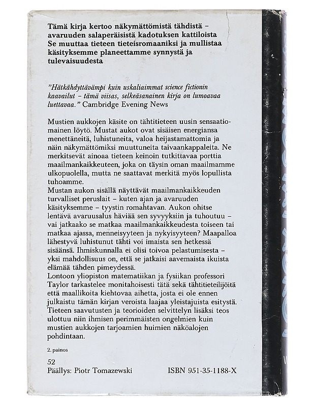 Mustat aukot - Taylor, John - Tietokirjat ja oppaat - 10105529800 - 1