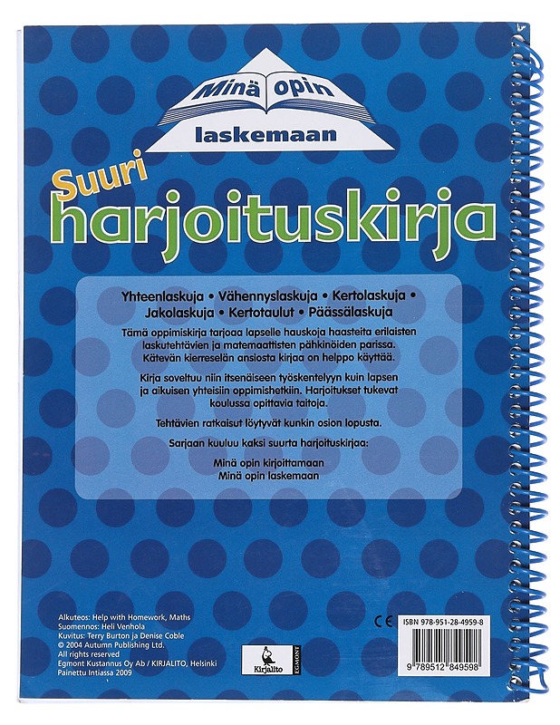 Minä opin laskemaan, suuri harjoituskirja 6-9 vuotiaille - Lastenkirjat - 10105529878 - 1