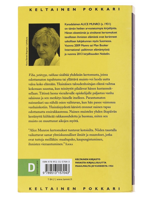 Viha, ystävyys, rakkaus - Munro, Alice - Romaanit ja novellit - 10105529957 - 1