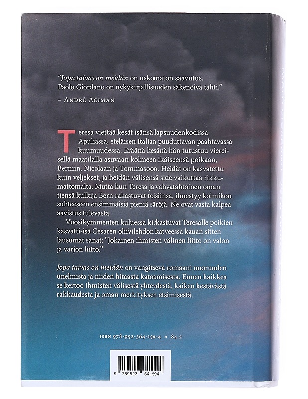 Jopa taivas on meidän - Giordano, Paolo - Romaanit ja novellit - 10105530033 - 1