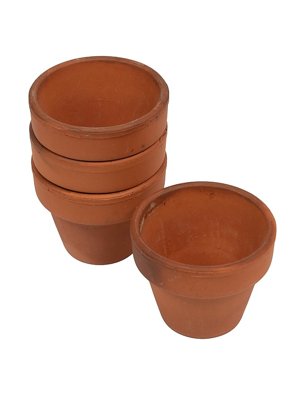 Miniatyyriruukut, savea, 4 kpl - Askartelu - 10105530090 - 0