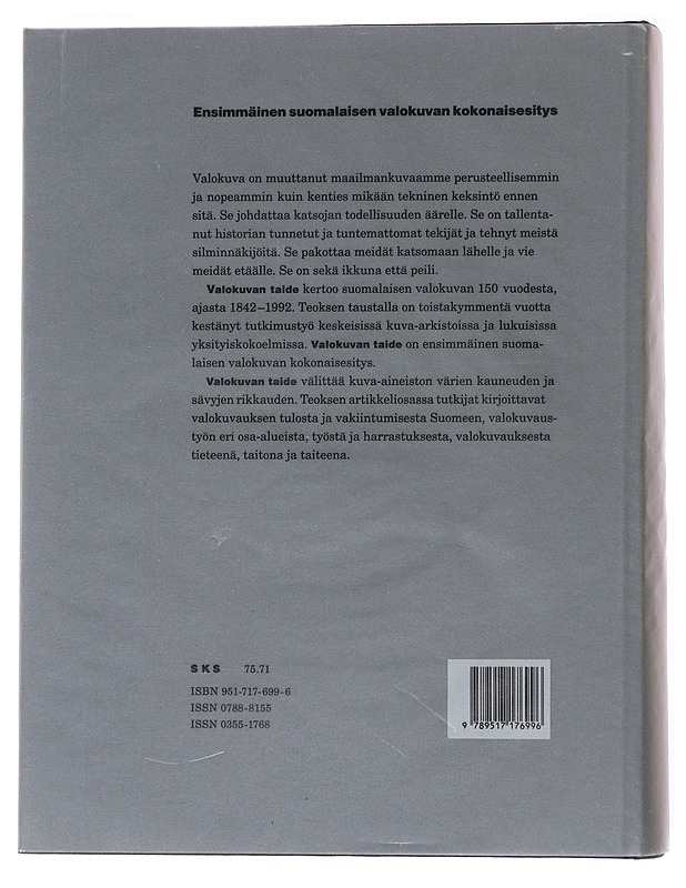 Valokuvan taide - Historiakirjat - 10105530111 - 1