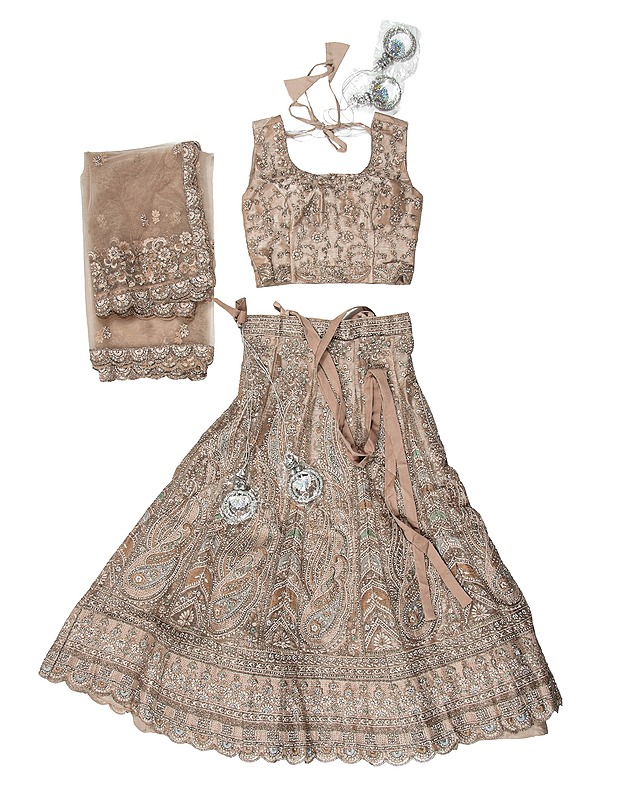 Intialainen juhla-asu, lehenga choli - Mekot ja hameet - 10105530151 - 0