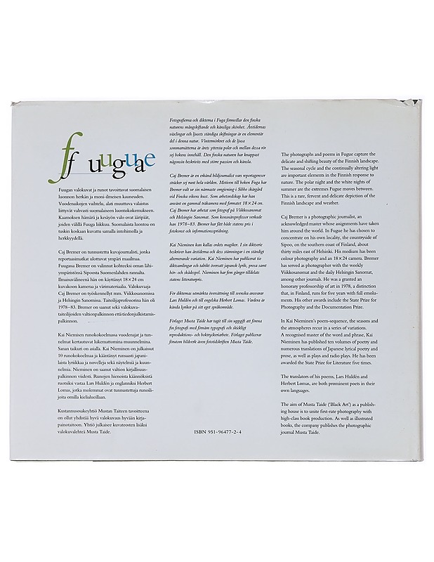 Fuuga - Bremer Caj, Nieminen Kai - Runot ja näytelmät - 10105530166 - 1