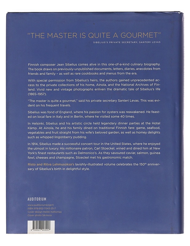 Dining with Jean Sibelius - Lehmusoksa, Risto - Elämäkerrat ja muistelmat - 10105530170 - 1