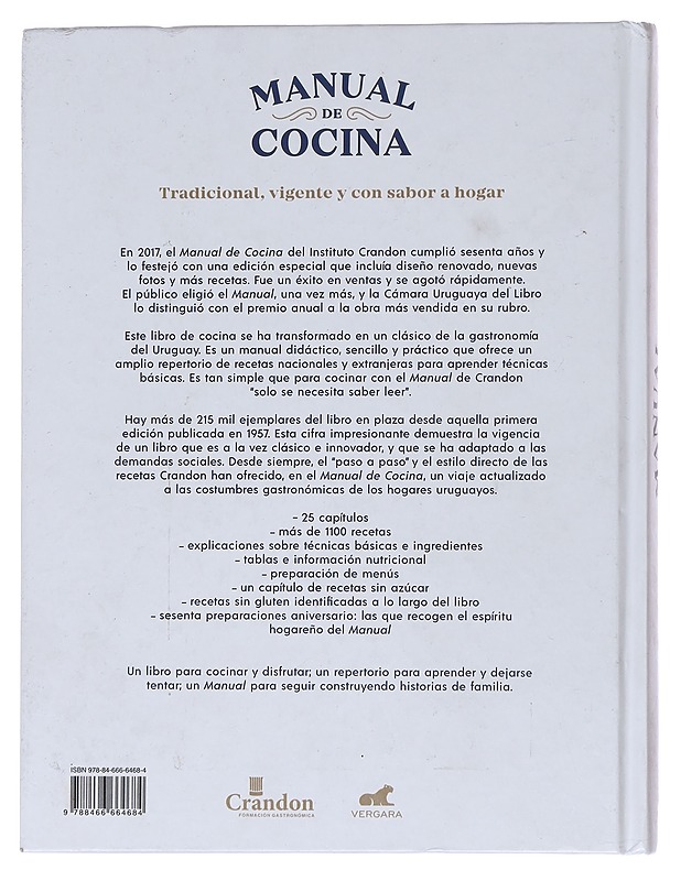 Manual de cocina : Intituto Crandon - Ruokakirjat - 10105530200 - 1