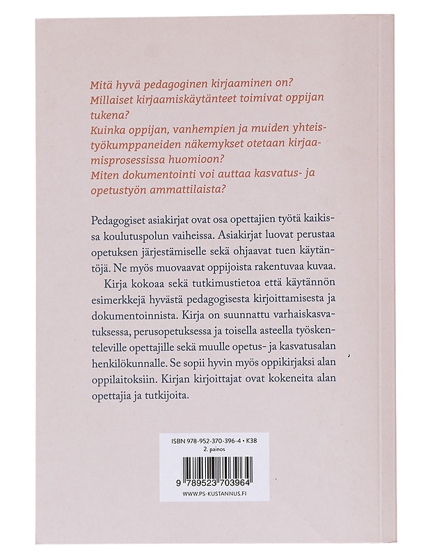 Hyvä pedagoginen kirjaaminen : oppimista tukeva dokumentointi käytännössä - Alasuutari, Maarit - Tietokirjat ja oppaat - 10105530205 - 1