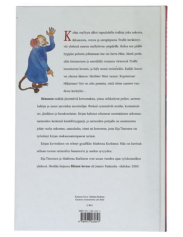 Riimurasia : tarinoita noidista, peikoista ja muista oudoista olioista - Timonen, Eija - Lastenkirjat - 10105530210 - 1