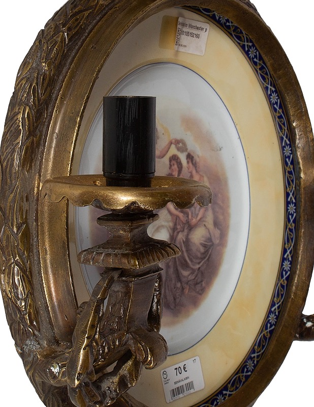 Worchester-seinävalaisin koristelautasella - Valaisimet - 10105530211 - 1