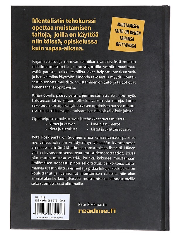 Muisti : mentalistin tehokurssi - Pete Poskiparta - Tietokirjat ja oppaat - 10105530215 - 1