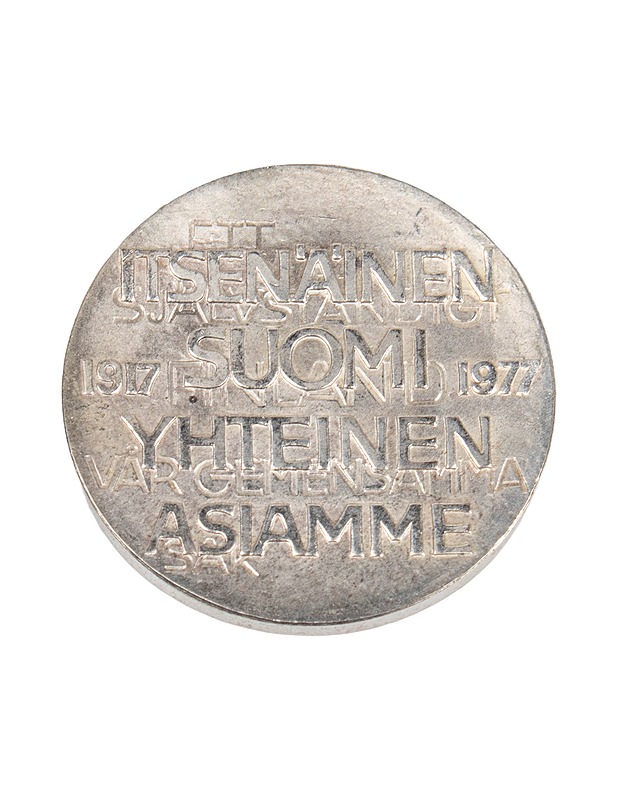 10 markkaa juhlaraha; Itsenäinen Suomi 60 vuotta 1977 - Muut sisustustavarat - 10105530267 - 1