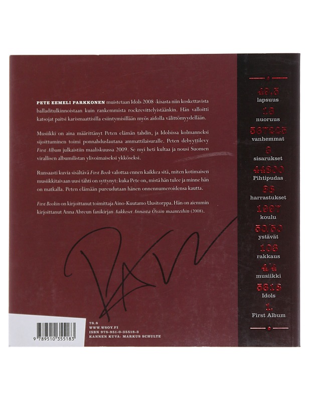 First book : Pete Parkkonen Pihtiputaalta - Uusitorppa, Aino-Kuutamo - Musiikki- ja elokuvakirjat - 10105530270 - 1