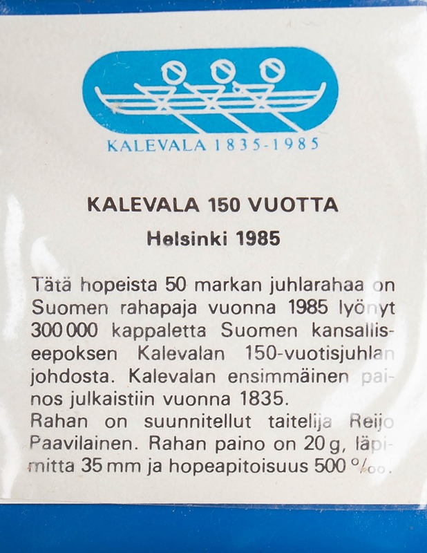 50 markkaa 1985;  Kalevala 150 vuotta - Muut sisustustavarat - 10105530279 - 2