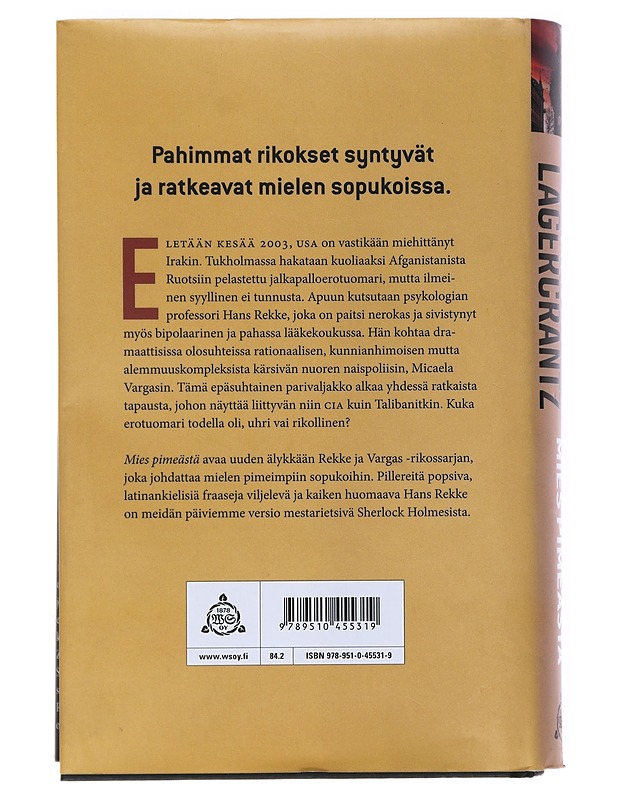 Mies pimeästä - Lagercrantz, David - Jännitys ja dekkarit - 10105530285 - 1