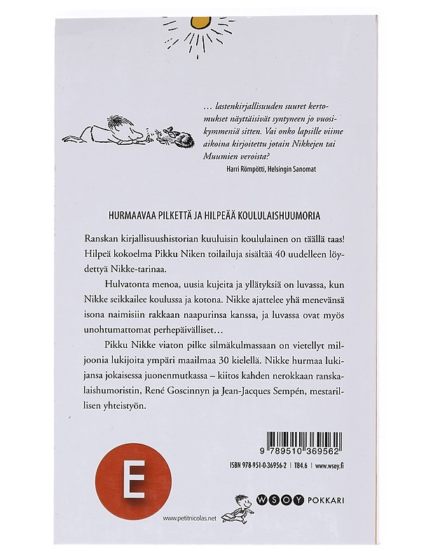 Pikku Niken uudet seikkailut. 1, Nikke palaa lomilta - Goscinny - Lastenkirjat - 10105530307 - 1