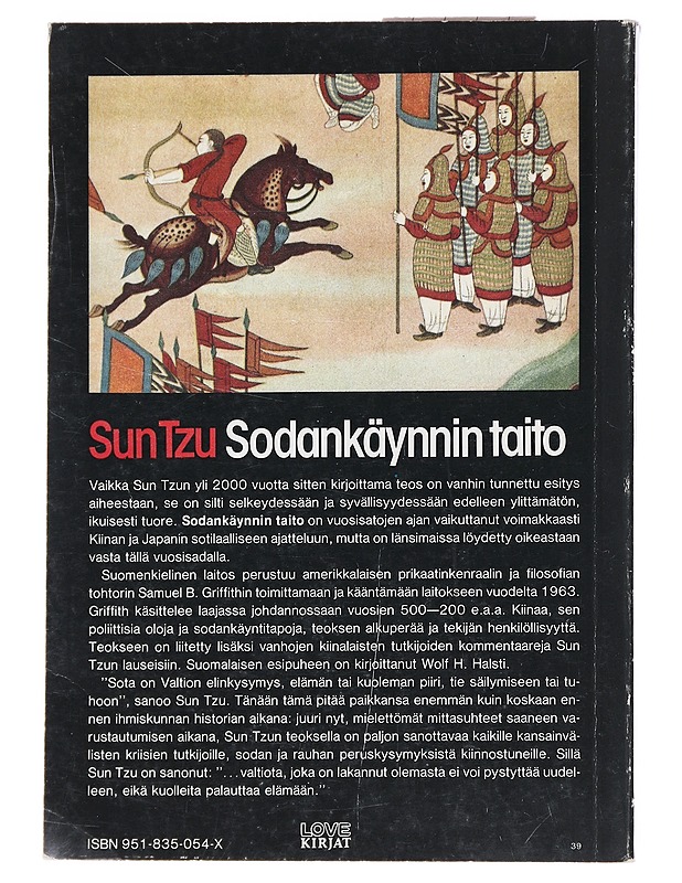 Sodankäynnin taito - Tzu, Sun - Tietokirjat ja oppaat - 10105530321 - 1