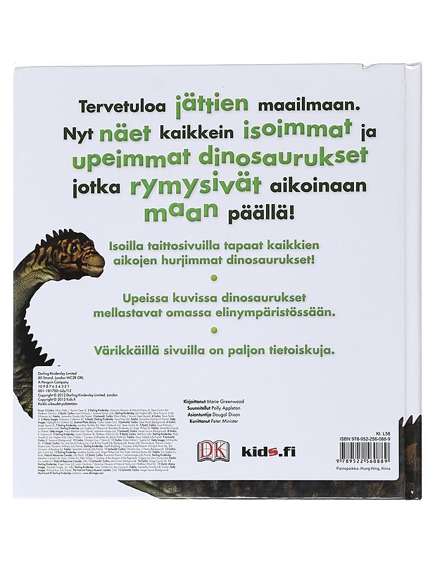 Hurjat jättidinosaurukset - Greenwood, Marie - Historiakirjat - 10105530366 - 1