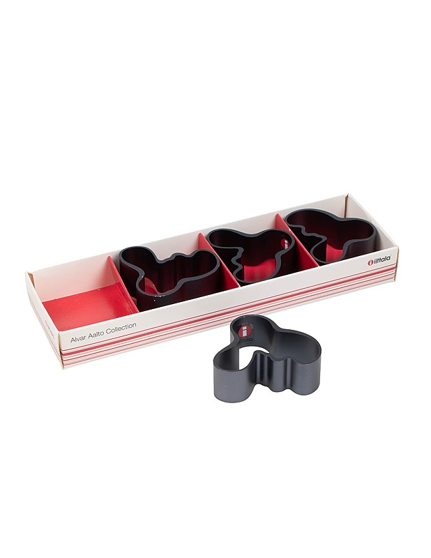 IITTALA Alvar Aalto servettirenkaat, 4 kpl - Designsuosikit - 10105530492 - 1