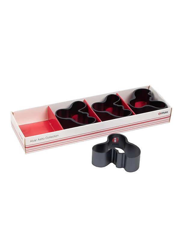IITTALA Alvar Aalto servettirenkaat, 4 kpl - Designsuosikit - 10105530494 - 1