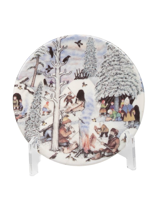 ARABIA Lappalaiset nuotiolla seinälautanen - Designsuosikit - 10105530587 - 1