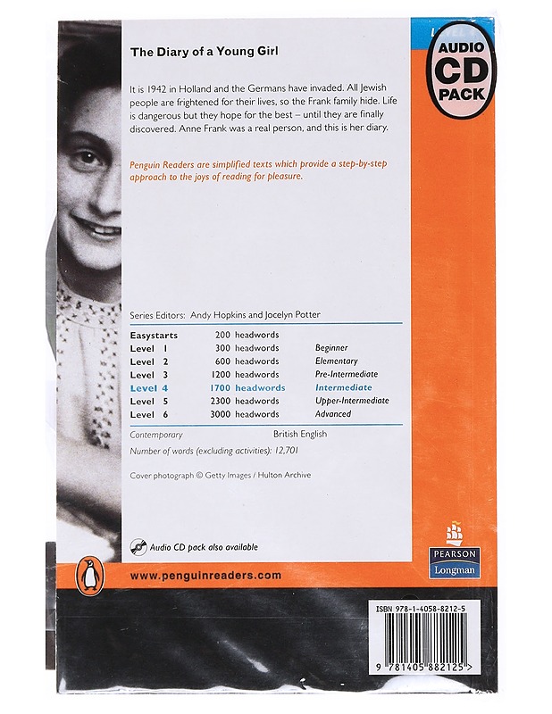 The diary of a young girl - Gilchrist, Cherry - Elämäkerrat ja muistelmat - 10105530734 - 1