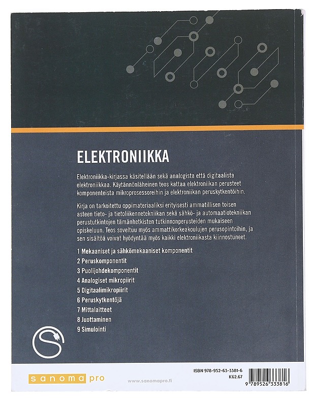 Elektroniikka - Ahonen, Jussi - Tietokirjat ja oppaat - 10105530751 - 1