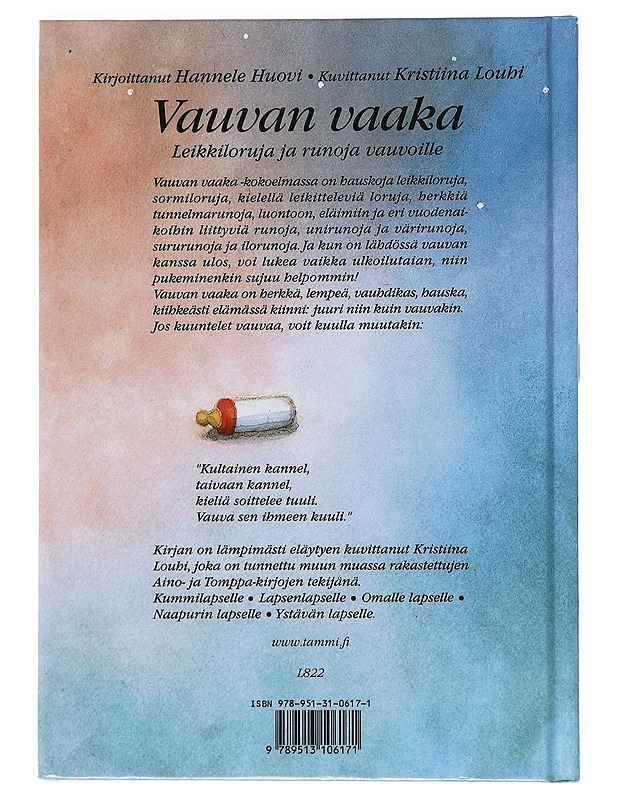 Vauvan vaaka : leikkiloruja ja runoja vauvoille - Huovi, Hannele - Lastenkirjat - 10105530833 - 1
