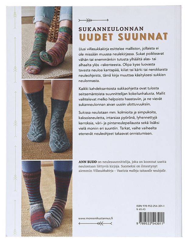 Uusi villasukkakirja : 18 uutta tapaa neuloa sukkia - Budd, Ann - Harrastekirjat - 10105530857 - 1