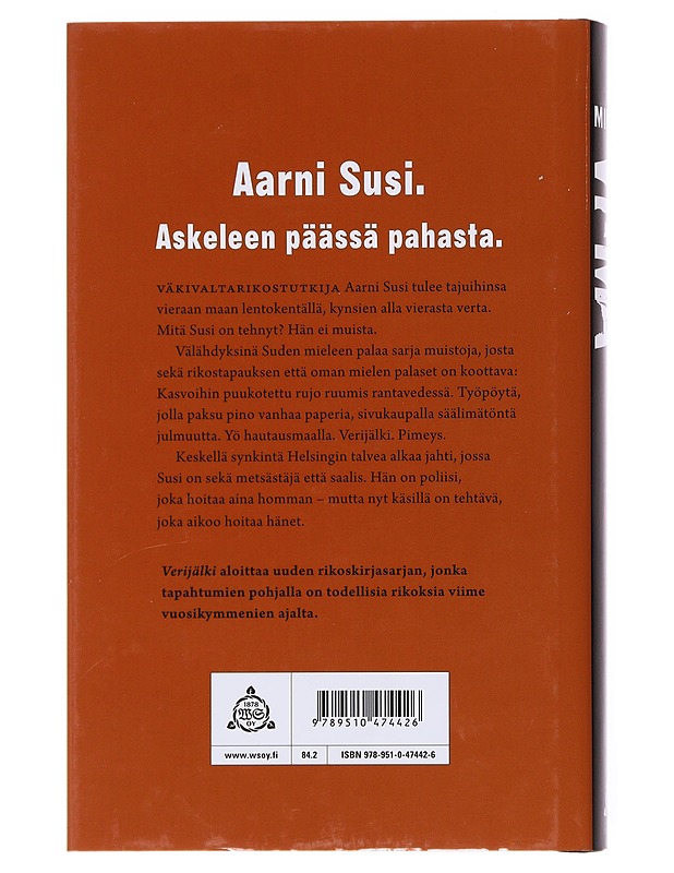 Verijälki - Mikael Viima - Jännitys ja dekkarit - 10105531061 - 1