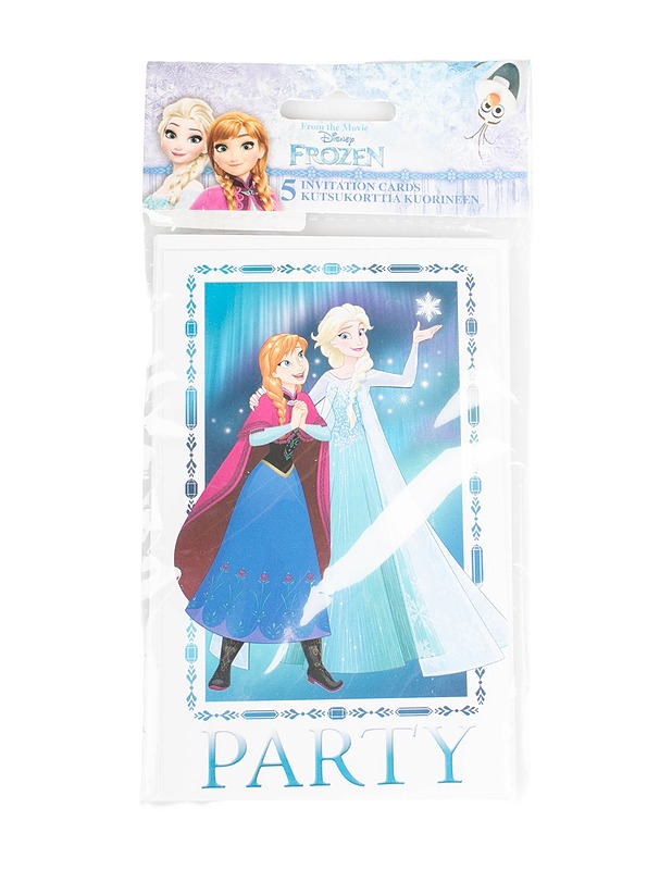 FROZEN kutsukortit kuorineen, 5 kpl - Askartelu - 10105531149 - 0